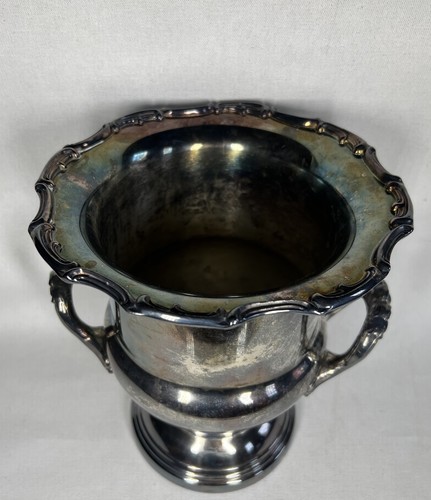 Cubo de hielo Leonard Silverplate Champagne - Vintage - Grande - 10” de alto, 9” de ancho - Imagen 5 de 7