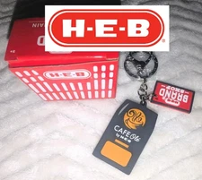 H-E-B Mystery Keychain Cafe Olé Coffee Brand Shop HEB Viral TikTok Open Red Box
