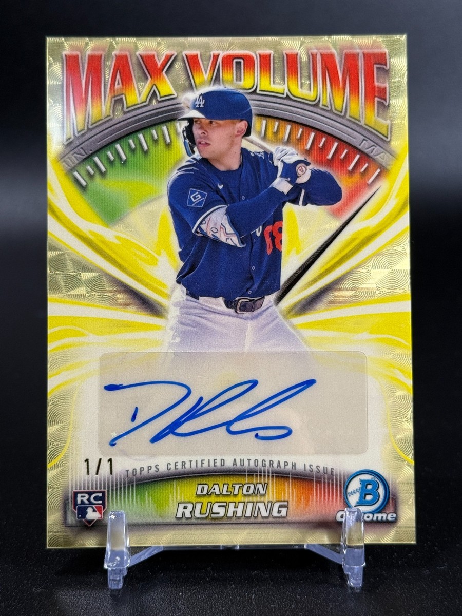 2025 Bowman Chrome Dalton Rushing RC Rookie SUPERFRACTOR Auto 1/1