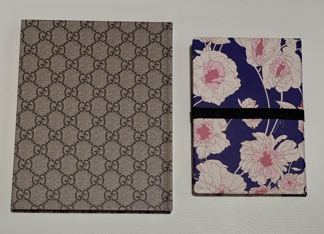 GUCCI Novelty Notebook Set of 2 Opening Commemorative and A gift