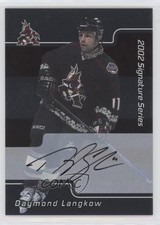 2001-02 ITG Be A Player Signature Series Auto Daymond Langkow #142 Auto 0m0
