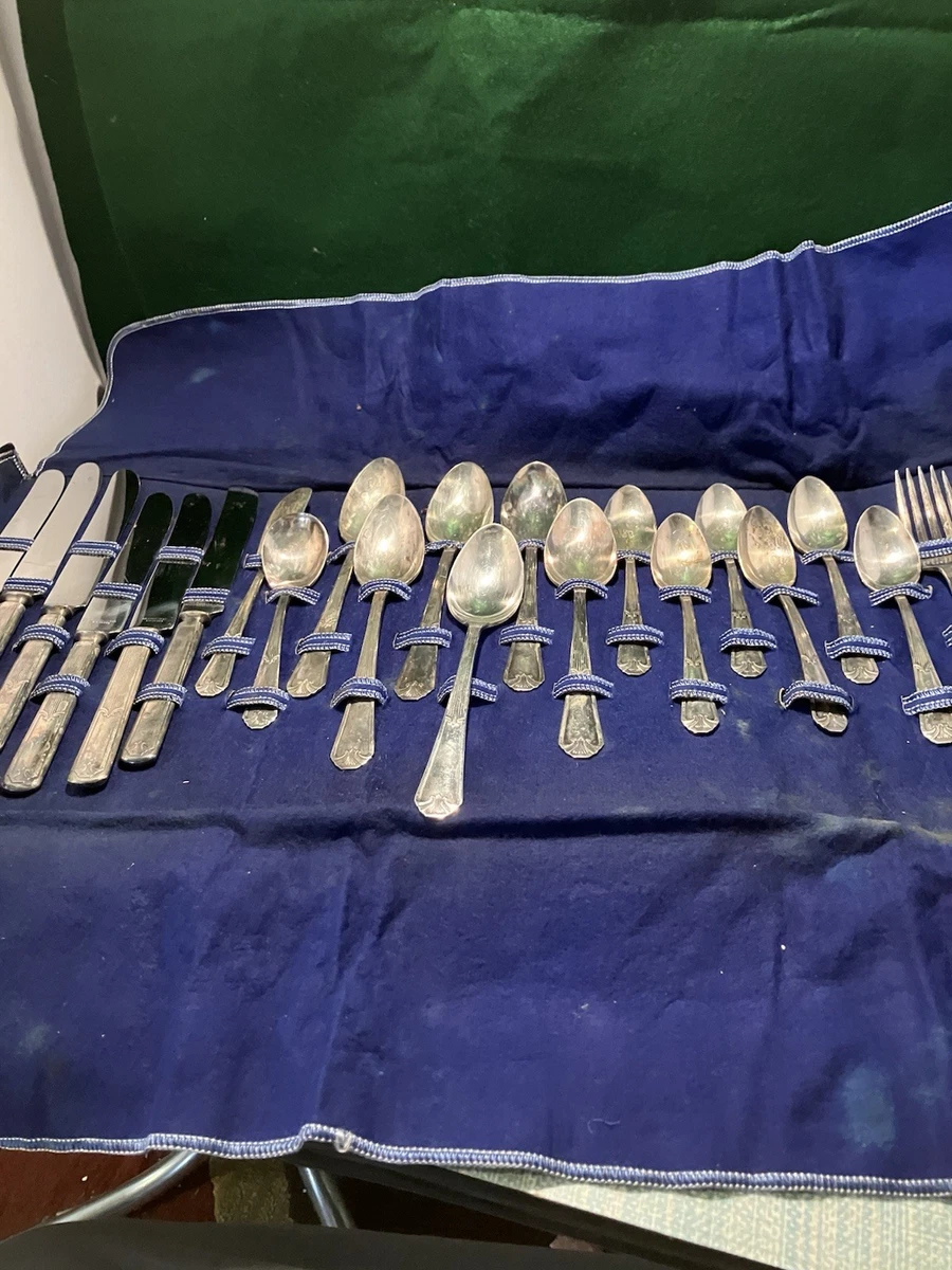 Wm. Rogers & Son 1900-1940 Flatware-Set Antique US Silver-Plated