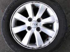 1x 2011 to 2016 mk2 kia picanto alloy wheel with 4mm 165/60/14 tyre