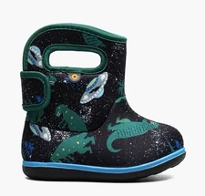 NEW BABY BOGS II BLOOM JURASSIC DINO SPACE THEMED WATERPROOF BOOTS Size 6
