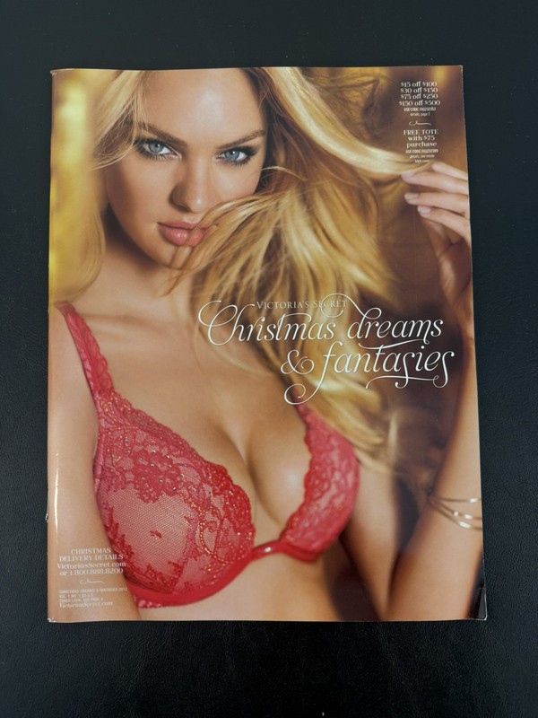 2012 Holiday VICTORIA'S SECRET Dreams Fantasies Catalog Christmas Vol 1 Candice