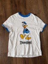 Walt Disney World Donald Duck Ringer T-Shirt L