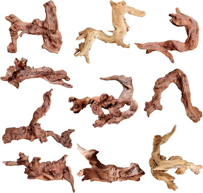 Natural Small Driftwood for Aquarium Decor Reptile Decor, Assorted Driftwood Bra