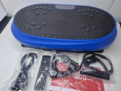HVX Vibration Platform New Complete Excersize Machine Blue Black Open Box