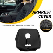 Center Console Lid Armrest Cover Black For Gmc Sierra 2019 20-2024 Jump Seat Exv