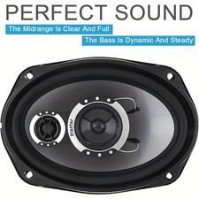 1000W 6x9" 3-Way Coaxial Car Speakers 2PCS Stereo Audio System for Car Audio