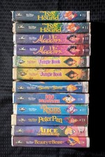 Disney Black Diamond VHS Tapes Vintage 1990s Classics - Choose Your Movie