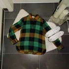 Neu blusenhemd s.oliver 34 36 karohemd viskose grün Rostbraun TopZustand