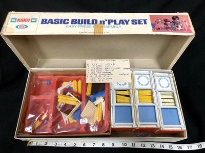 Ideal KliKit Basic Build n Play Set Building Toy Vintage 1960s 1969