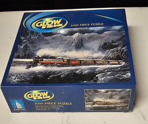 Glow IN THE DARK Alberta Bound Train Canadian Pacific Railway 1000 Pieces Puzzle