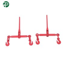 2× 5/16"-3/8" Chain Load Binder Ratchet 5400lbs WLL Chain Hook Tie Down Truck