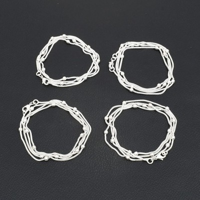 18'' Snake Chain Ethnic Handmade 4 Pics lot Necklace Jewelry For Gift LOT-146