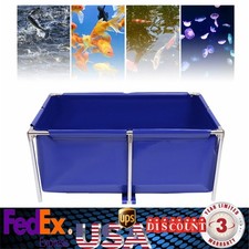 Fish Pond Fish Aquarium Fish Tank Canvas Blue...