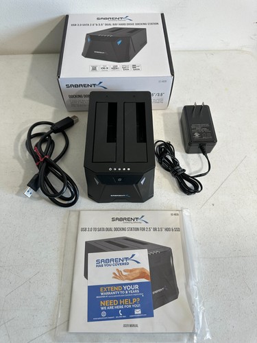 Sabrent EC-HD2B USB 3.0 do SATA 2,5 lub 3,5"' Dual Bay Stacja dokująca do dysku twardego