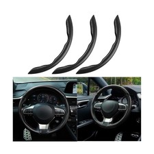 3 Pcs Carbon Fiber Car Steering Wheel Cover Anti-Skid Steer Wheel Protector