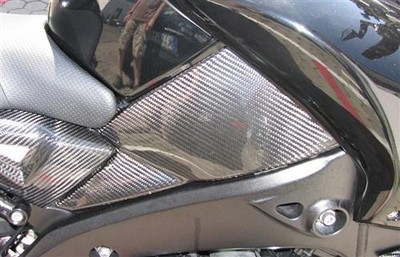 MH Carbon Seitenteile Tank Passend für Suzuki B-King 1300 Echt