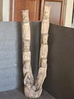 Vtg Hand Carved Wood Nativity Sculpture, signed — photo 1