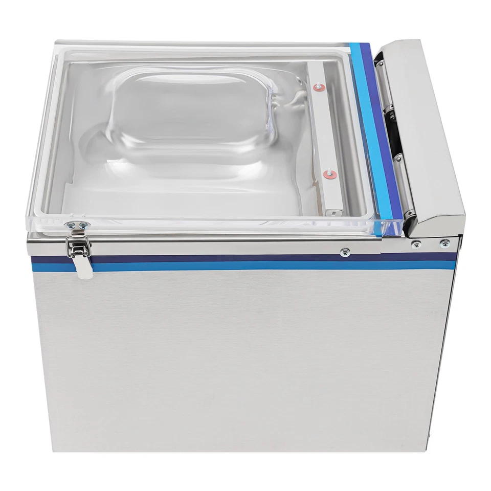 Selladora al vacío 360W cámara de alimentos comercial máquina de envasado al vacío 110V Foto 3 de 4