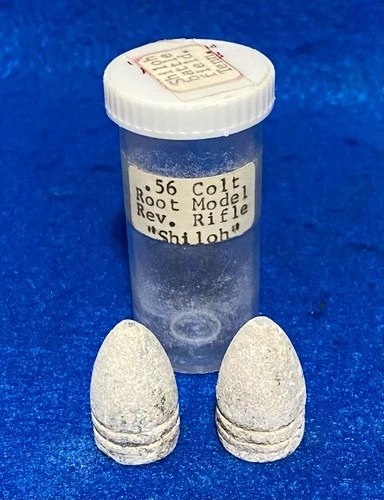 Original Dug Civil War .56 Caliber Colt Root Revolving Rifle Bullets