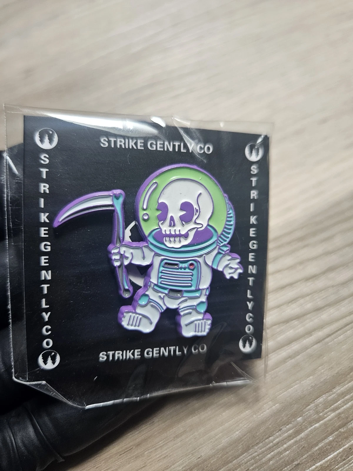 Strike GentlyCo Buzzkill Spiteyear Enamel Lapel Pin Unopened Retired Collectible