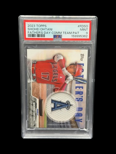 2023 Topps 🔥 Shohei Ohtani 🔥 Father's Day Comm Team Patch #FD-SO 💎 PSA 9 💎