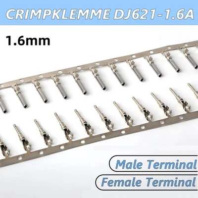 Deutsch Crimp Terminal Connector, Male, Female, for Crimping Tool 1.6mm
