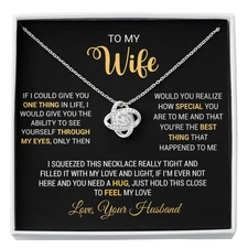 To My Wife Necklace, Gift For Wife, Anniversary Gift For Wife, Christmas Gift