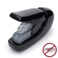 [SL-106AB BK] Plus Japan Agrafeuse sans Agrafes Capacité 5 feuilles Noir