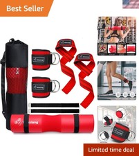 Barbell Pad Set for Squat Hip thrust pad, Fits Standard Olympic Bars and Smit...