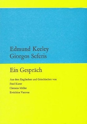 Ein Gespräch (waldgut lektur (le)), Edmund Keeley