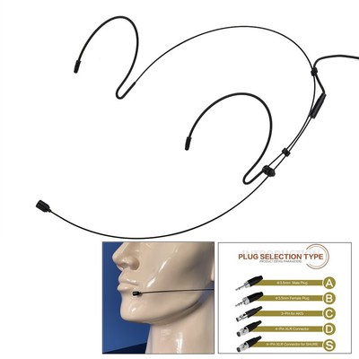 Doppel Ohrbügel Headset Mikrofon Kopfbügelmikrofon für Wirele