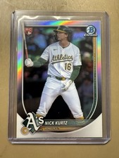 2025 Bowman Chrome Nick Kurtz Red Redemption Variation SP RC #93