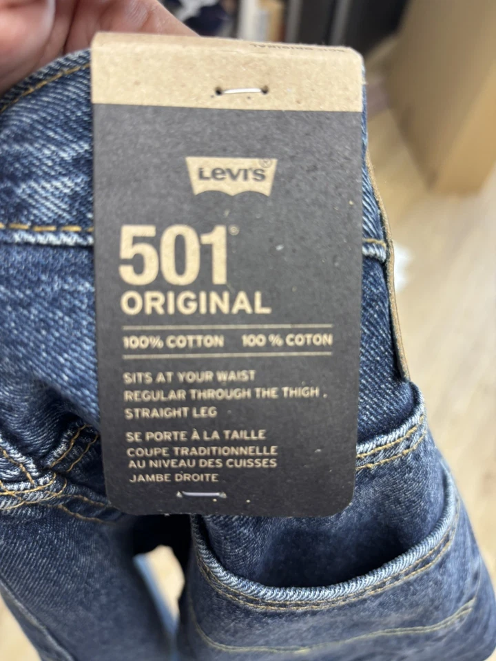Jean Levi’s 501 Original bleu foncé – neuf avec étiquettes – 32x32 - Photo 4/4