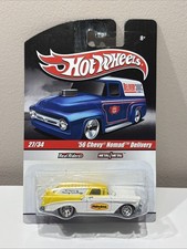 2009 Mattel Hot Wheels: Yellow/White '56 Chevy Nomad Delivery HC21