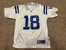 Indianapolis Colts Jersey Youth Large NFL Football Peyton Manning 18 Reebok