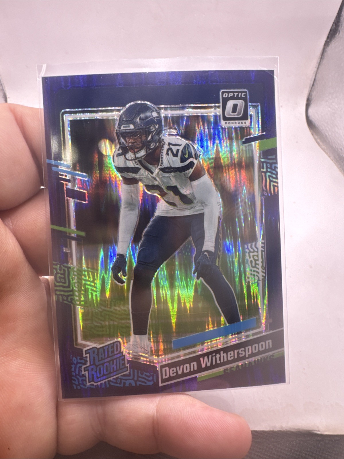 2023 Panini Donruss Optic - Rated Rookie Devon Witherspoon #292 Purple Shock!!!