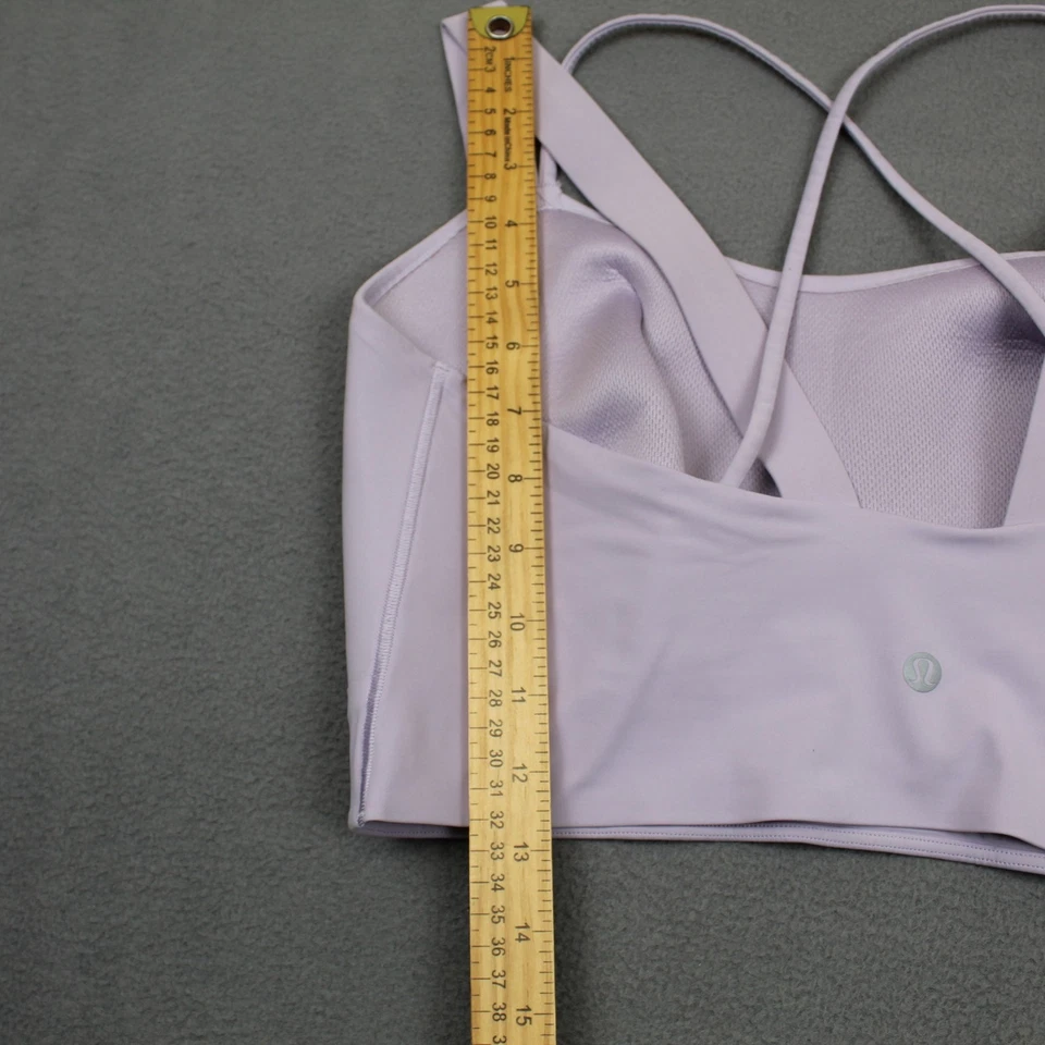 Sujetador deportivo Lululemon para mujer mediano con tiras cruzadas espalda soporte ligero yoga gimnasio Foto 4 de 4