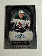 2024-25 Upper Deck Black Diamond Plate Rookie Auto JOSH DOAN DPR-JD /49 