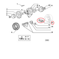 Originaler Alternator Richten Lancia Delta 9940221