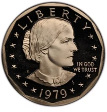 Susan B Anthony Dollar Proof Lot 1979 S Type I PCGS Graded PR 69 Deep Cameo $1