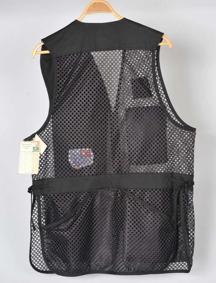 Vintage 10X Shooting Hunting Vest Men's Large Regular Black Celebrity Shoot 2001 - Image 2 of 4