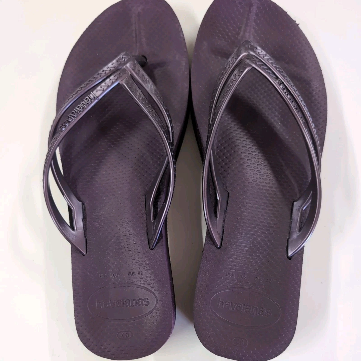 Slippers Havaianas High Fashion Wedge Flip Flops Havaianas Wedge Solid Sandals For Women For Sale