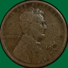 1912-S Lincoln Wheat Cent Good G Coin, Corrosion #33673