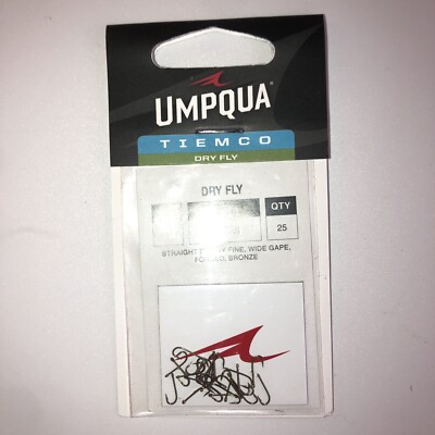 1 pk Tiemco TMC 226 BL Size 20 fly fishing hooks, 25 in pack dry fly