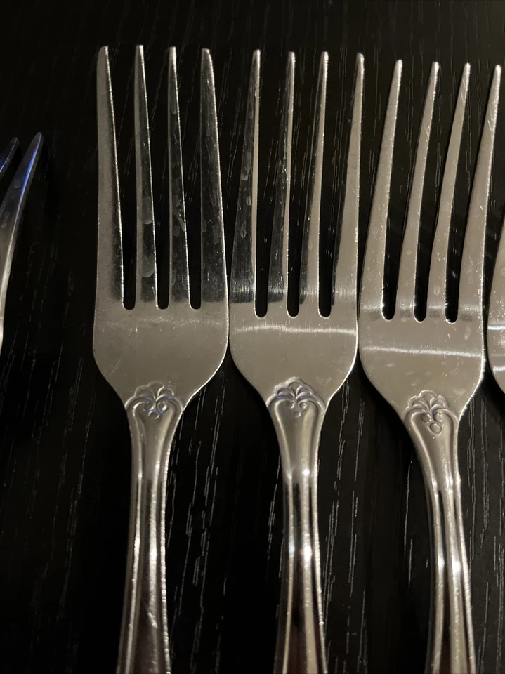 Walco WCO5 Acero Inoxidable Horquillas de Cena Ventilador Punta de Plomada 7 3/4" Lote de 6 Foto 4 de 4