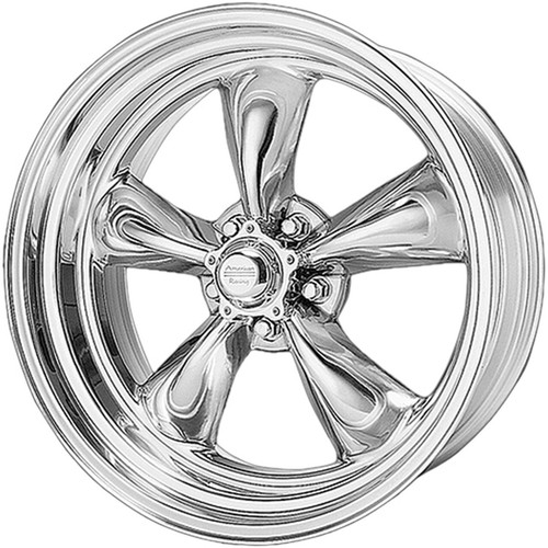 (1) 17x8 +8 American Racing Vintage VN515 1 PC 5x4.5 Polished Wheel - Picture 2 of 2